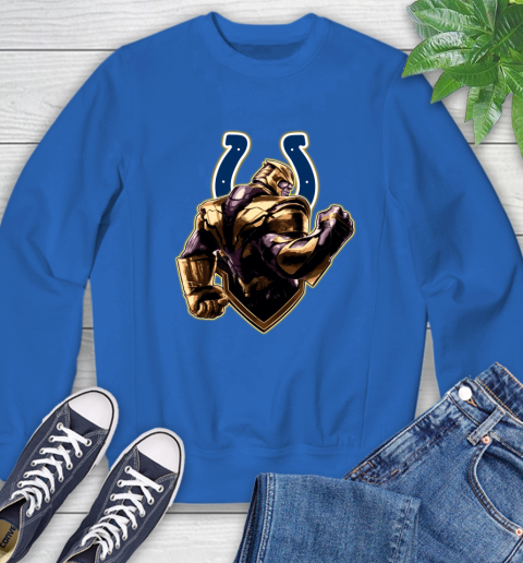 NFL Thanos Avengers Endgame Football Sports Indianapolis Colts Sweatshirt 8