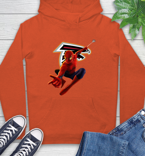 NFL Spider Man Avengers Endgame Football Atlanta Falcons Hoodie 5