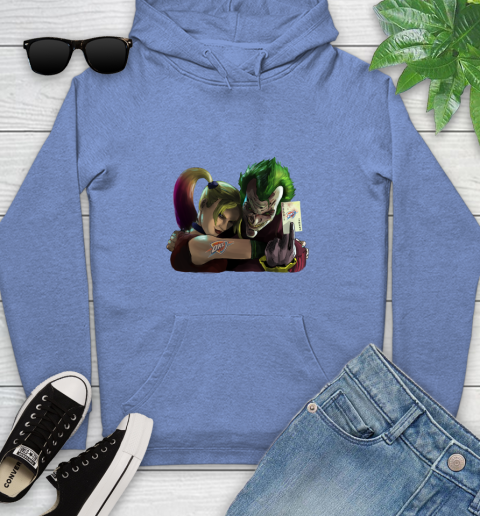 Oklahoma City Thunder NBA Basketball Joker Harley Quinn Suicide Squad Youth Hoodie 13 Oklahoma City Thunder NBA Basketball Joker Harley Quinn Suicide Squad Youth Hoodie - Image 13