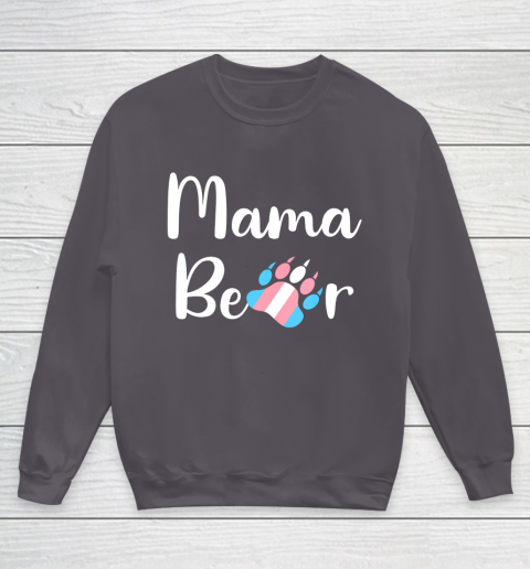 Mama Bear Transgender Mom T Shirt Trans Pride Gift Youth Sweatshirt 5