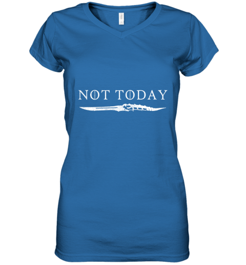voyz not today death valyrian dagger game of thrones shirts women v neck t shirt 39 front royal