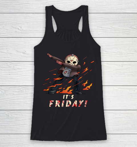 It s Friday 13th Funny Halloween Horror Graphic Funny Racerback Tank