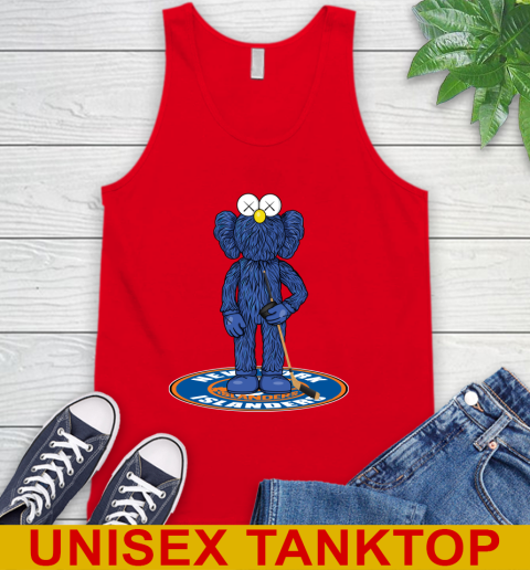 NHL Hockey New York Islanders Kaws Bff Blue Figure Shirt Tank Top 6
