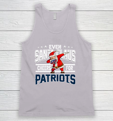 New England Patriots Even Santa Claus Cheers For Christmas NFL Tank Top 3