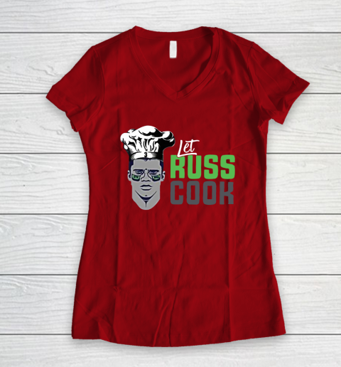 Let Russ Cook Women's V-Neck T-Shirt 8