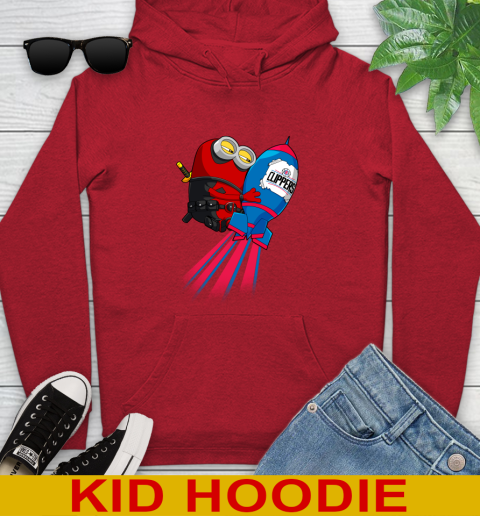 NBA Basketball LA Clippers Deadpool Minion Marvel Shirt Youth Hoodie 11