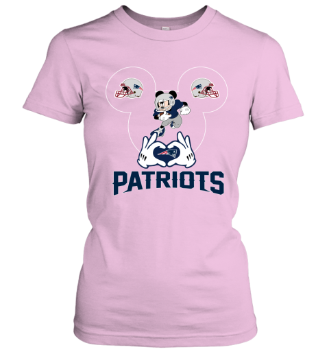 ttdd i love the patriots mickey mouse new england patriots ladies t shirt 20 front light pink