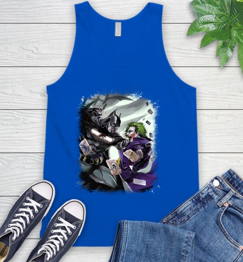 Atlanta Falcons NFL Football Batman Fighting Joker DC Comics Tank Top - Image 6