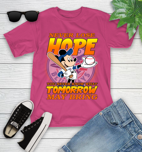 Toronto Blue Jays MLB Baseball Mickey Disney Never Lose Hope Youth T-Shirt 11