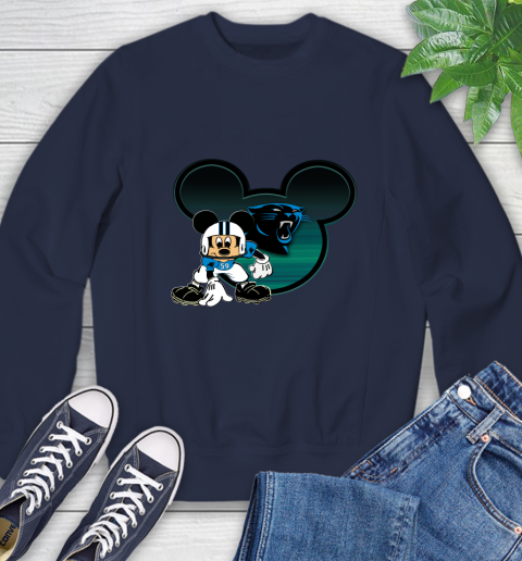 NFL Carolina Panthers Mickey Mouse Disney Football T Shirt Sweatshirt 3