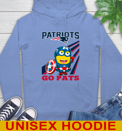 NFL Football New England Patriots Captain America Marvel Avengers Minion Shirt Hoodie 11
