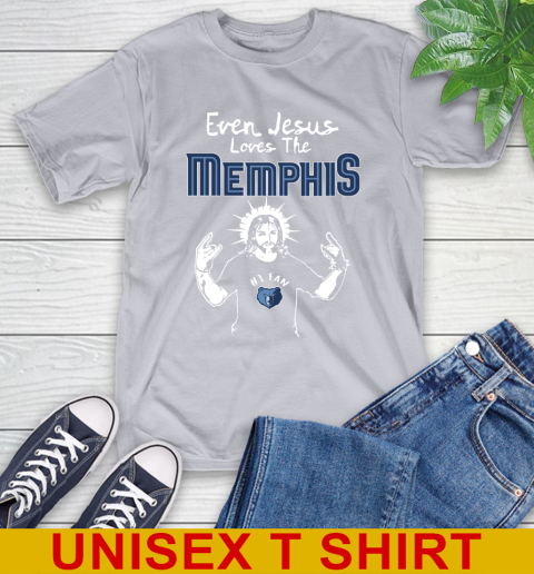Memphis Grizzlies NBA Basketball Even Jesus Loves The Memphis Shirt T-Shirt 5