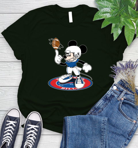 NFL Football Buffalo Bills Cheerful Mickey Disney Shirt Women's T-Shirt 6