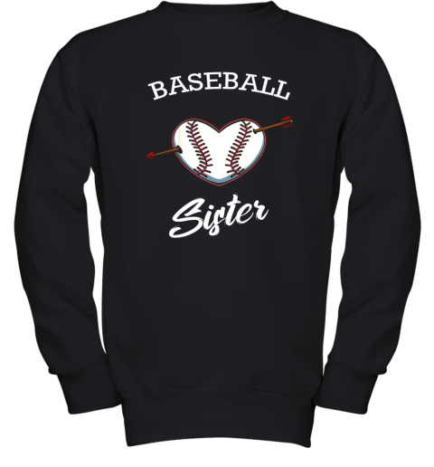 Baseball Sister Softball Lover Proud Supporter Coach Player Youth Sweatshirt