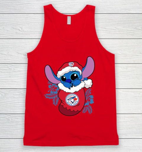 Toronto Blue Jays Christmas Stitch In The Sock Funny Disney MLB Tank Top 6