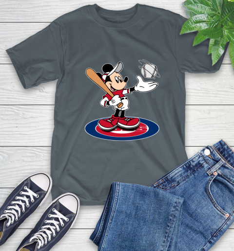MLB Baseball Chicago Cubs Cheerful Mickey Disney Shirt T-Shirt 7