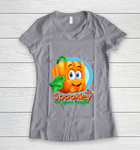 Spookley the Square Pumpkin Character Women's V-Neck T-Shirt 4