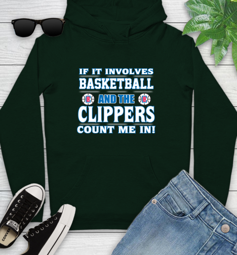 NBA If It Involves Basketball And Los Angeles Clippers Count Me In Sports Youth Hoodie - Image 14