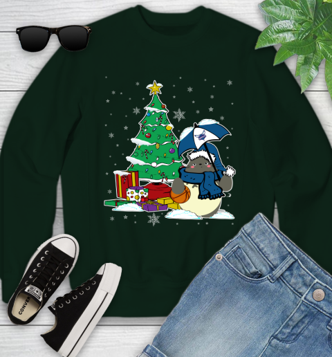 Charlotte Hornets NBA Basketball Cute Tonari No Totoro Christmas Sports Youth Sweatshirt 9