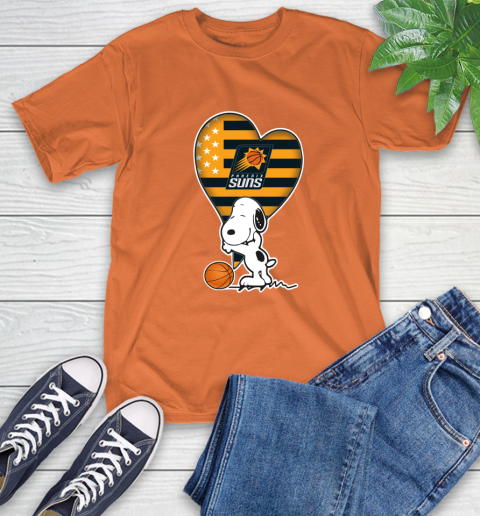 Phoenix Suns NBA Basketball The Peanuts Movie Adorable Snoopy T-Shirt 5