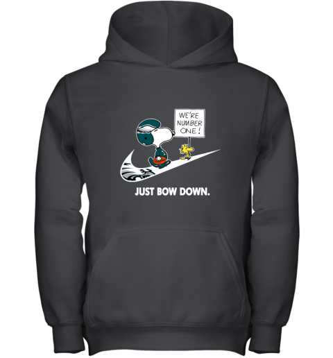 Philadelphia Eagles Are Number One – Just Bow Down Snoopy Youth Hoodie