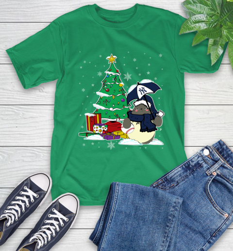 New York Yankees MLB Baseball Cute Tonari No Totoro Christmas Sports T-Shirt 7