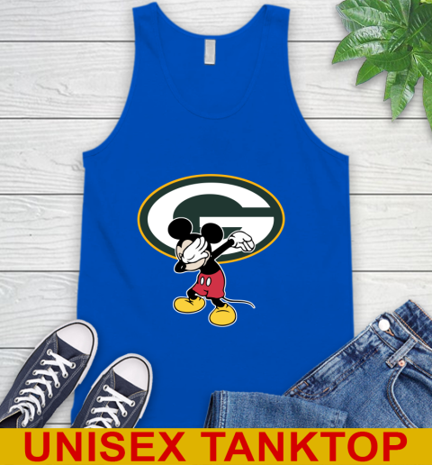 Green Bay Packers NFL Football Dabbing Mickey Disney Sports Tank Top 5