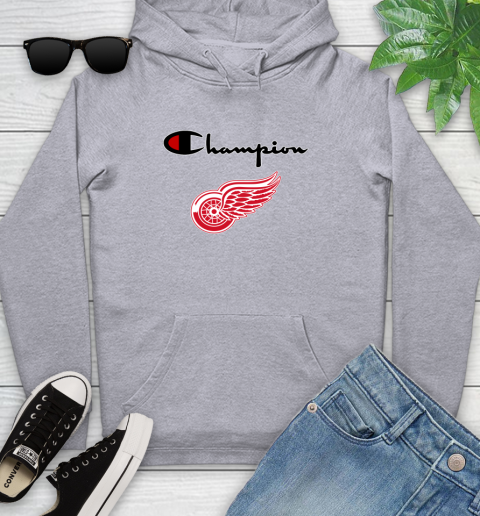 NHL Hockey Detroit Red Wings Champion Shirt Youth Hoodie 4
