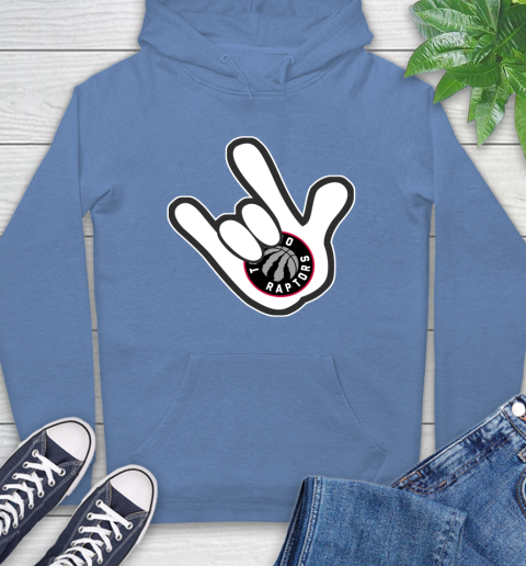 Toronto Raptors NBA Basketball Mickey Rock Hand Disney Hoodie 11