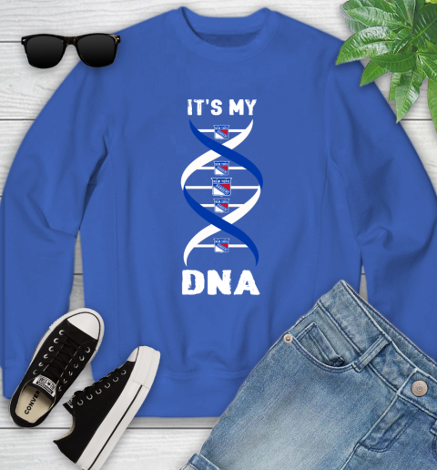 New York Rangers NHL Hockey It's My DNA Sports Youth Sweatshirt 7