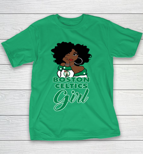 Boston Celtics Girl NBA Youth T Shirt Tee For Sports