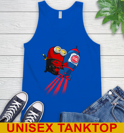 NBA Basketball Detroit Pistons Deadpool Minion Marvel Shirt Tank Top 5 NBA Basketball Detroit Pistons Deadpool Minion Marvel Shirt Tank Top - Image 5
