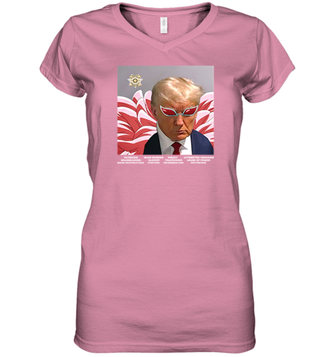zpzk trump villain parody premium women v neck t shirt 39 front azalea