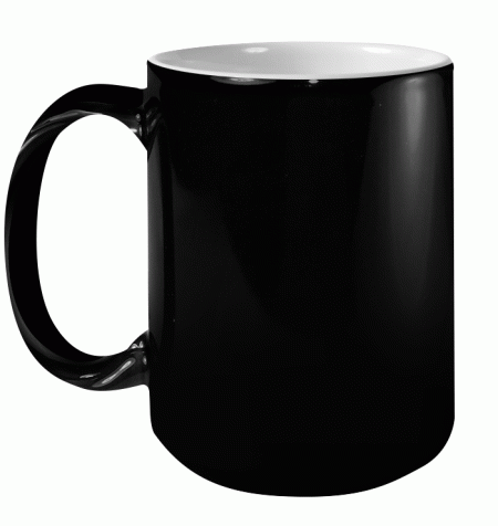 The Office Black Dunder Mifflin Logo Color Changing Mug 15oz