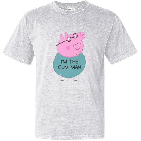 Peppa Pig Dad I'm The Cum Man Dyed Heavyweight T-Shirt