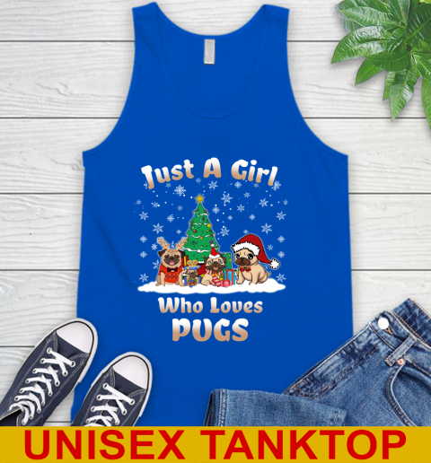 Christmas Just a girl who love pugs dog pet lover 70