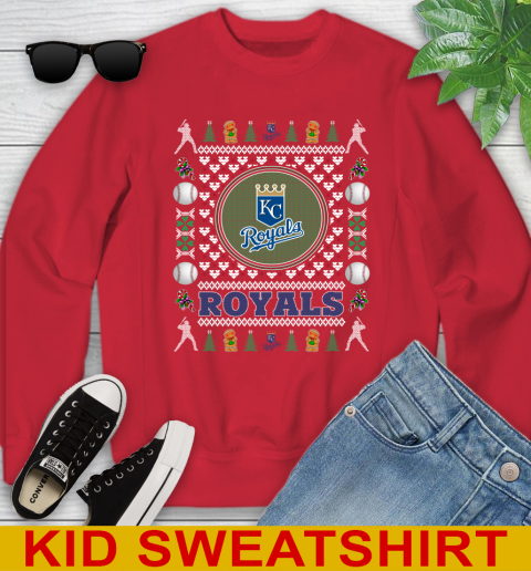 Kansas City Royals Merry Christmas MLB Baseball Loyal Fan Youth Sweatshirt 7