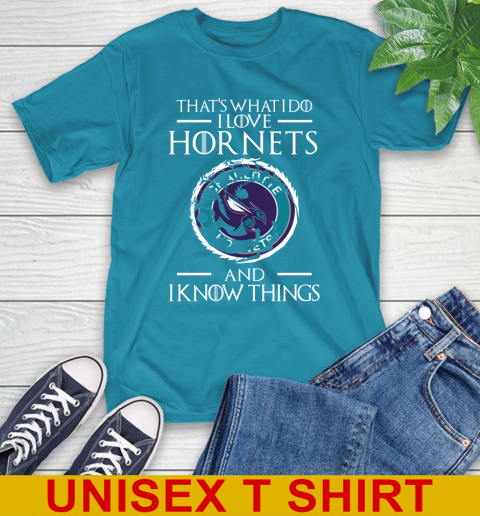 Charlotte Hornets NBA Basketball That's What I Do I Love My Team And I Know Things Game Of Thrones 9