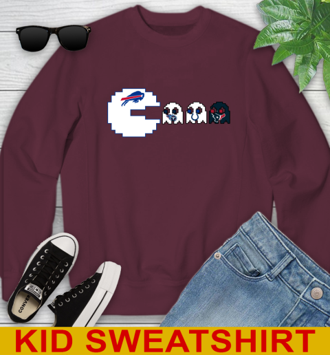 Buffalo Bills NFL Football Pac Man Champion Youth Sweatshirt 5