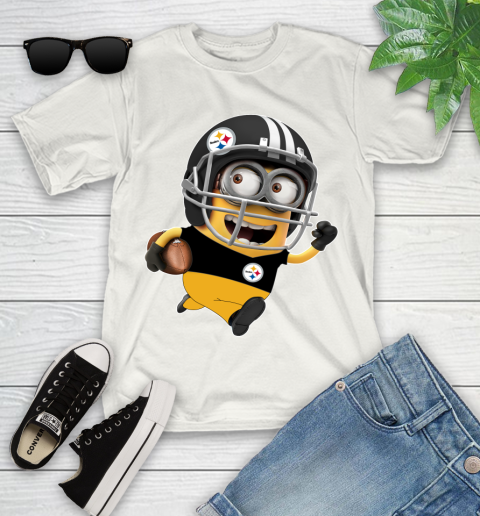 NFL Pittsburgh Steelers Minions Disney Football Sports Youth T-Shirt