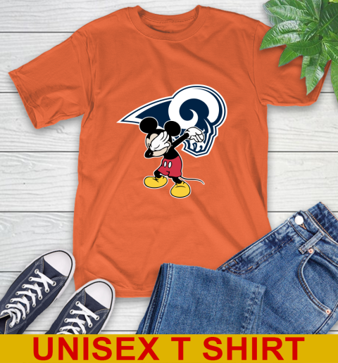 Los Angeles Rams NFL Football Dabbing Mickey Disney Sports T-Shirt 5
