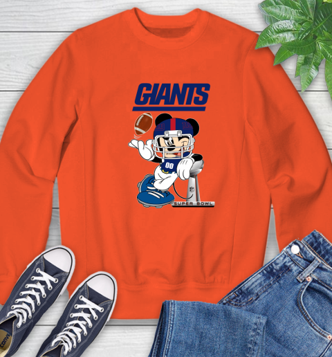 NFL newyork giants Mickey Mouse Disney Super Bowl Football T Shirt Sweatshirt 4