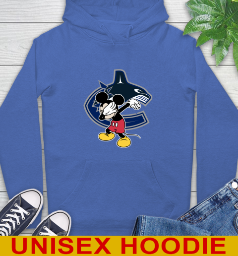 Vancouver Canucks NHL Hockey Dabbing Mickey Disney Sports Hoodie 9
