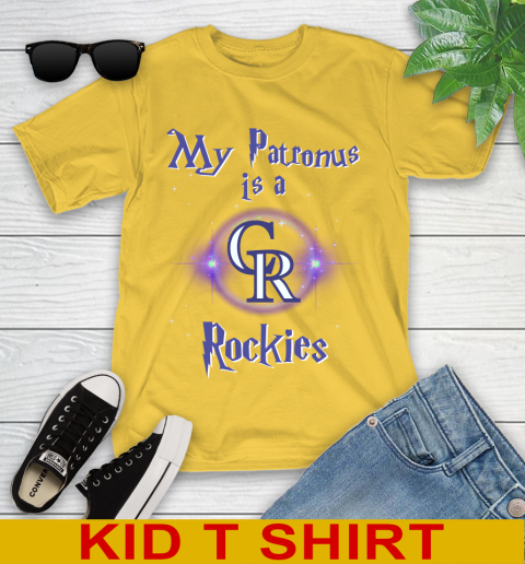 MLB Baseball Harry Potter My Patronus Is A Colorado Rockies Youth T-Shirt 9