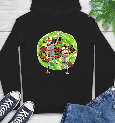 MLB Baltimore Orioles Rick And Morty Baseball Sports Hoodie 2