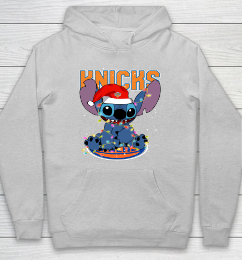 New York Knicks NBA noel stitch Basketball Christmas Hoodie 4