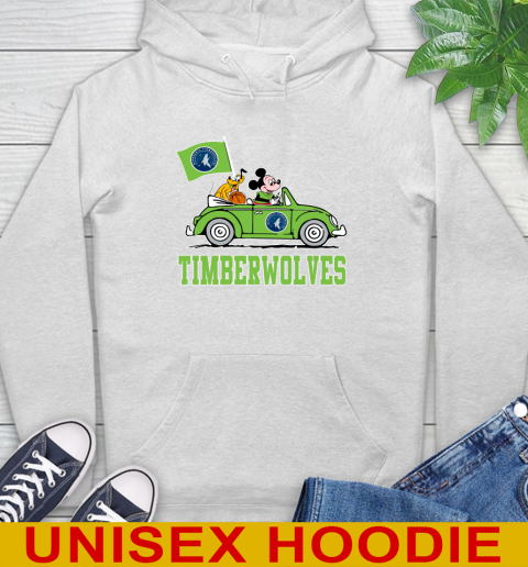 NBA Basketball Minnesota Timberwolves Pluto Mickey Driving Disney Shirt Hoodie