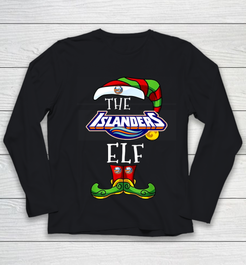 New York Islanders Christmas ELF Funny NHL Youth Long Sleeve