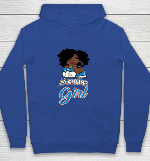 Miami Marlinss Girl MLB Youth Hoodie 8