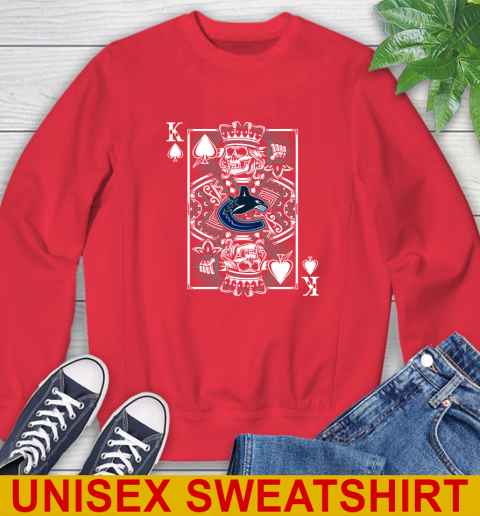 Vancouver Canucks NHL Hockey The King Of Spades Death Cards Shirt Sweatshirt - Image 13